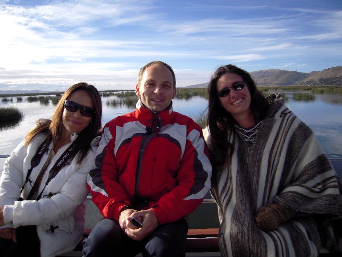 Boat on Lake Titicaca