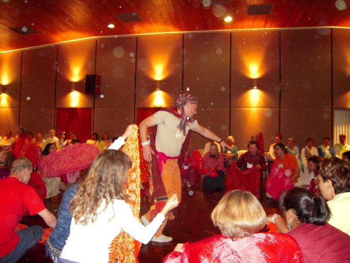 Fire element dancers