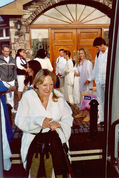 Boarding Bus to Clogher Head