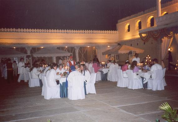 Dinner at Jagmandir Palace