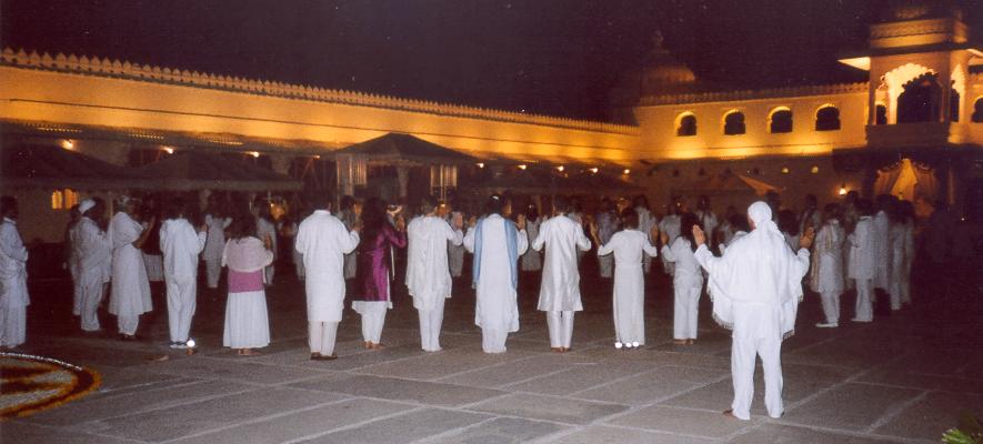 Start of Sacred Spiral Dance