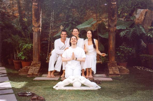 Beings dressed in white