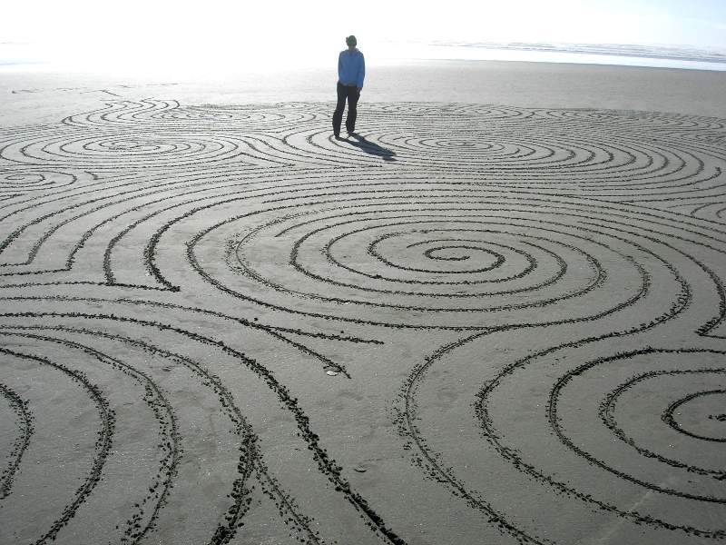 Spiralstorm sand Maze
